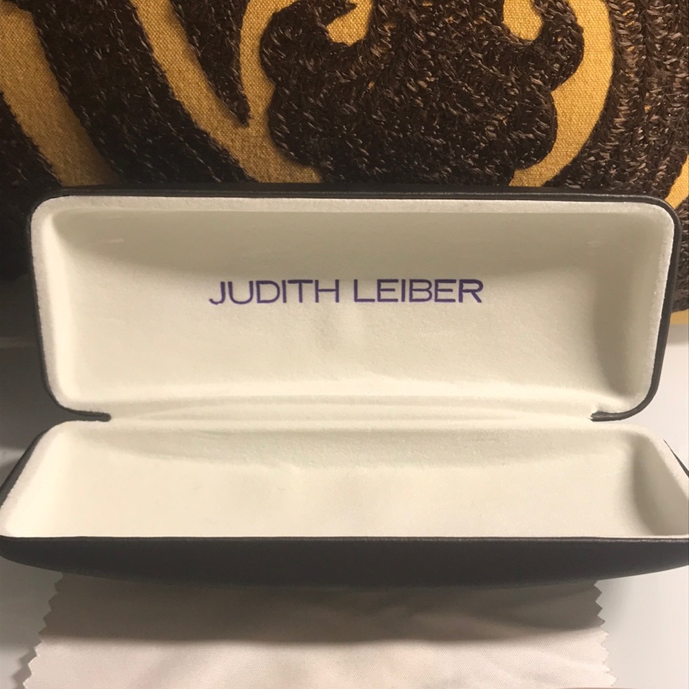 Judith Leiber Red Cat-Eye Optical Frames - Picture 3 of 11